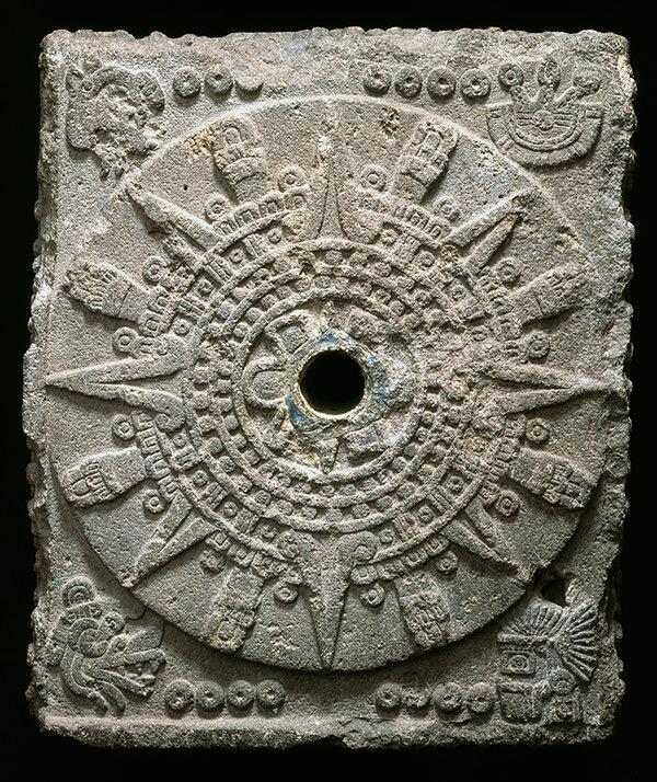 YPM ANT 019231: Aztec calendar stone. Valley of Mexico, Mexico.