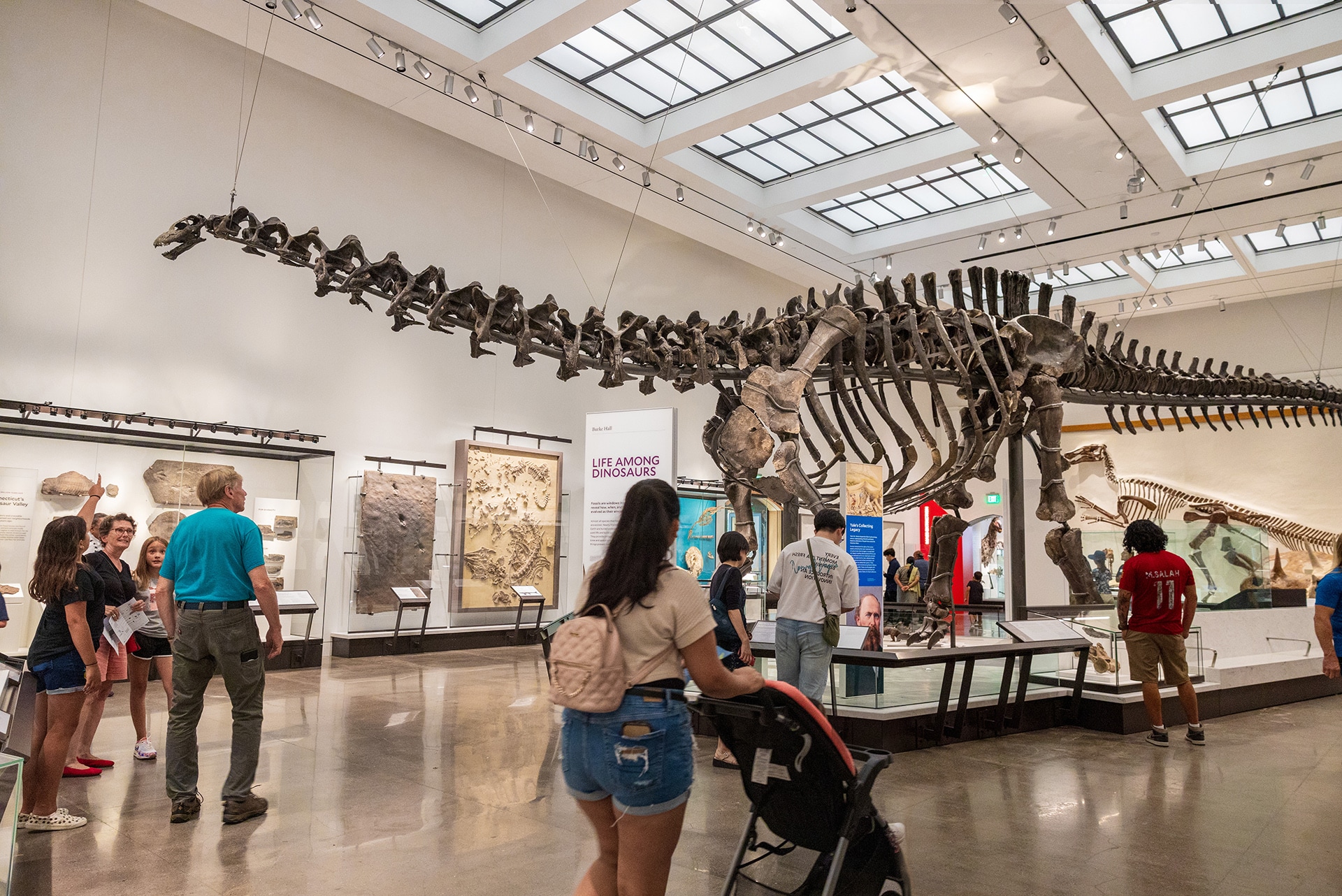 Visitors in Burke Hall