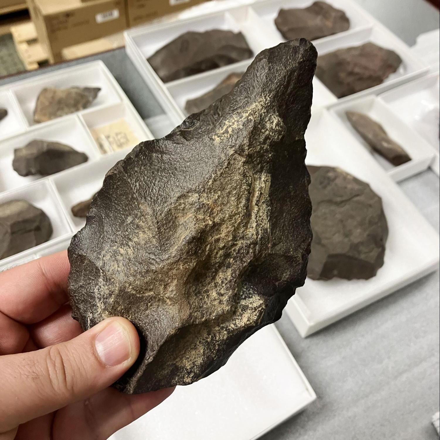 A Stone Age handaxe 