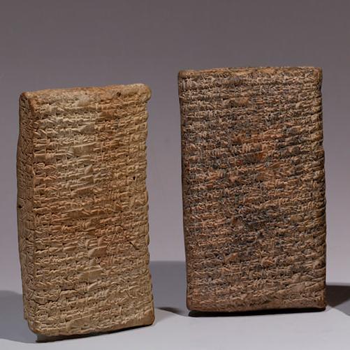 YPM BC 004656; YPM BC 007167; YPM BC 007169: stone cuneiform tablets