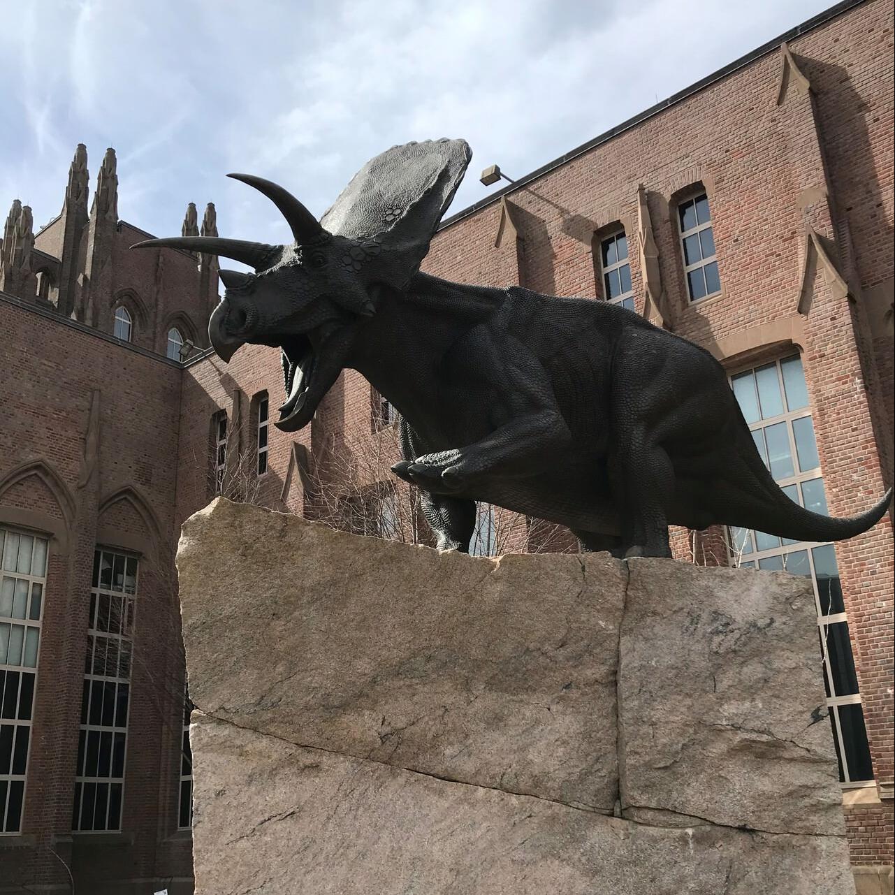 Torosaurus statue