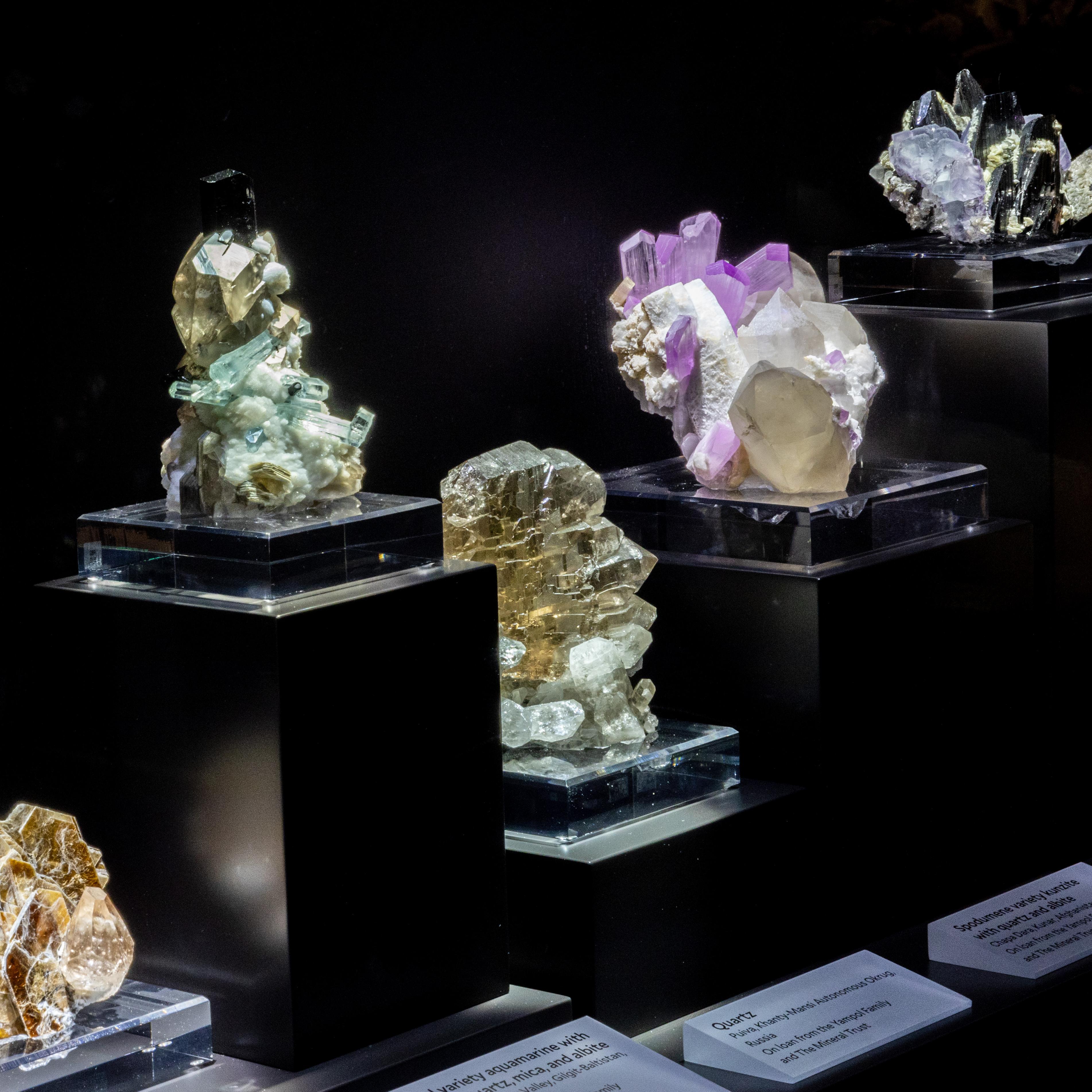 Rare and extraordinary specimens in the Yale Peabody Museum Mineral Galleries