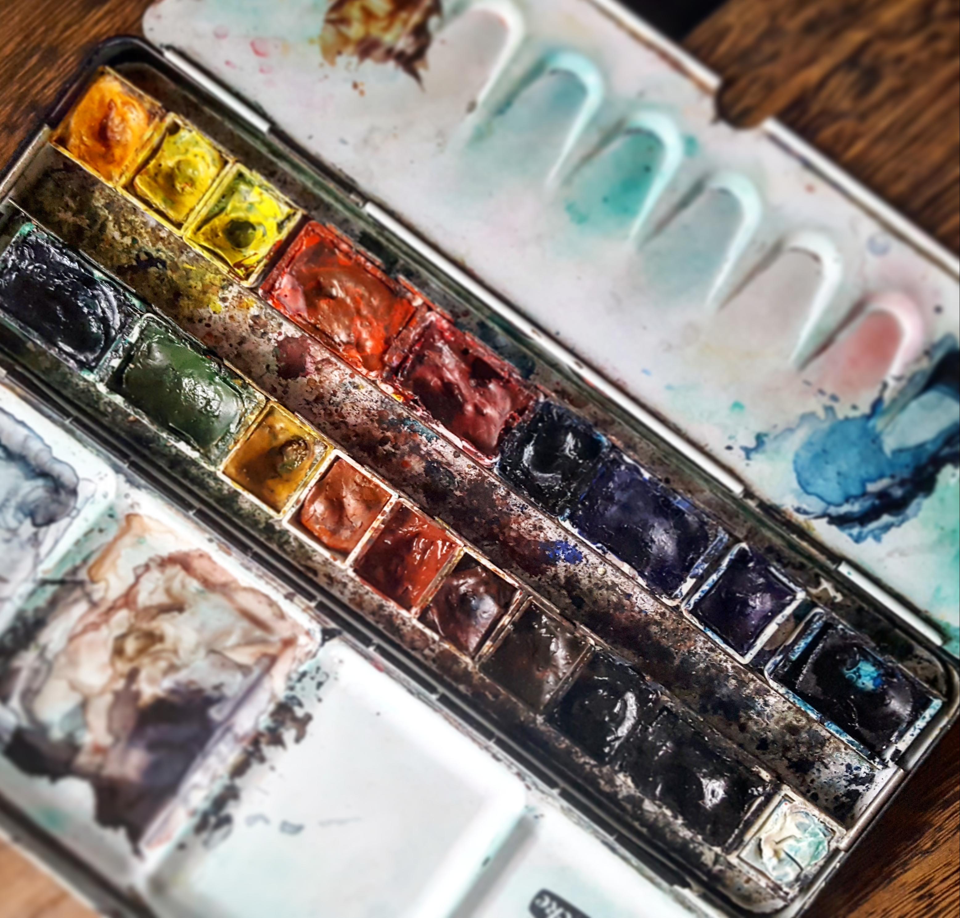 Watercolor paint set