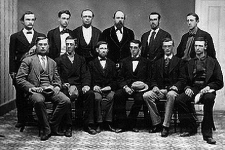 The Yale students of the 1873 Yale College Scientific Expedition