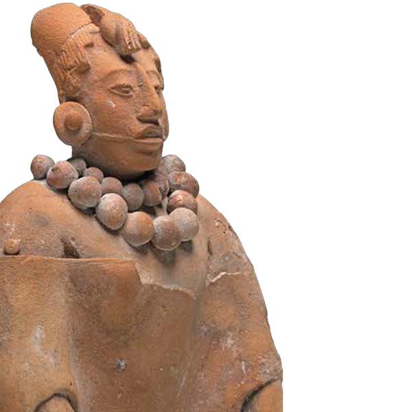 Maya ceramic whistle figure Late Classic, 600–900 CE, Jaina Island, Yucatán, Mexico Nathan Utrup/Yale Peabody Museum