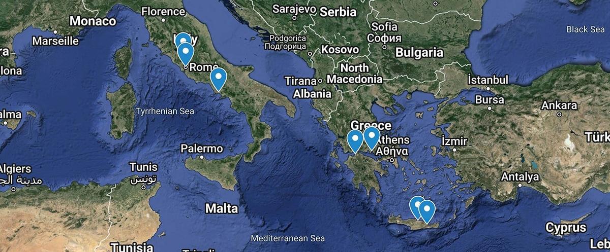 Map of Mediterranean